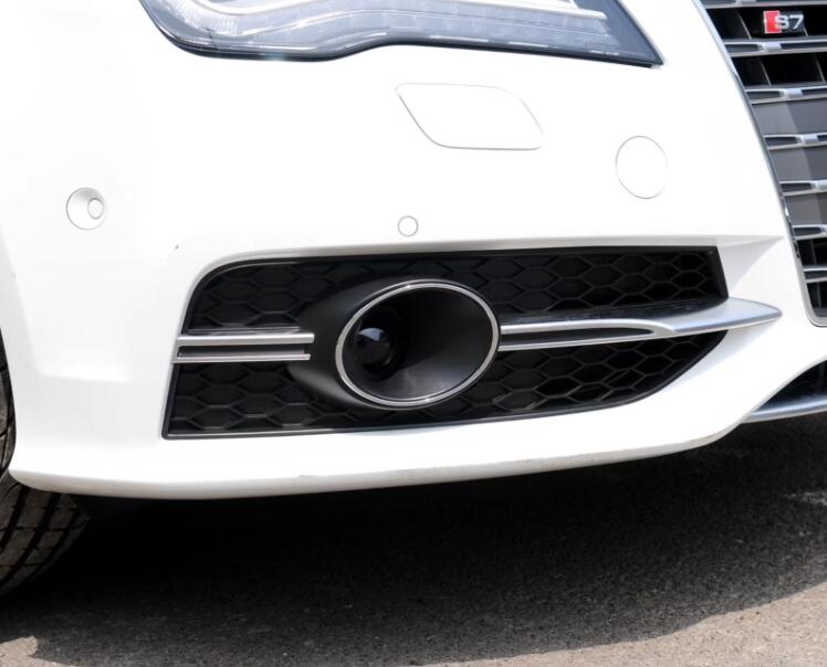 2009-2015 For Audi A7 S7 C7 Front Bumper Down Grille Honeycomb Style S line Fog Light Grilles
