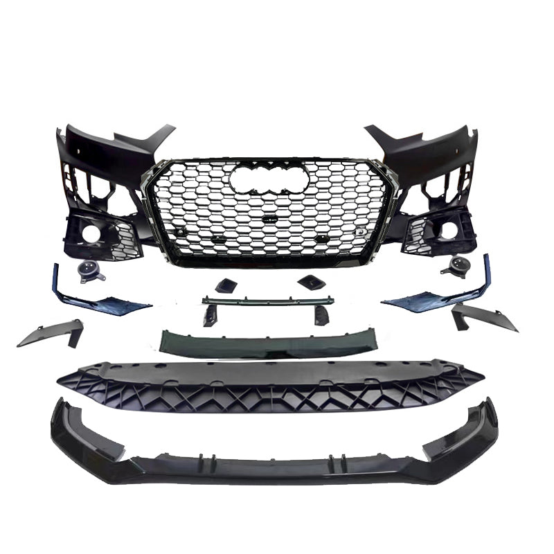 2017-2019 For A4/S4 B9 Body Kits With ACC & Honeycomb Grille Front Lip