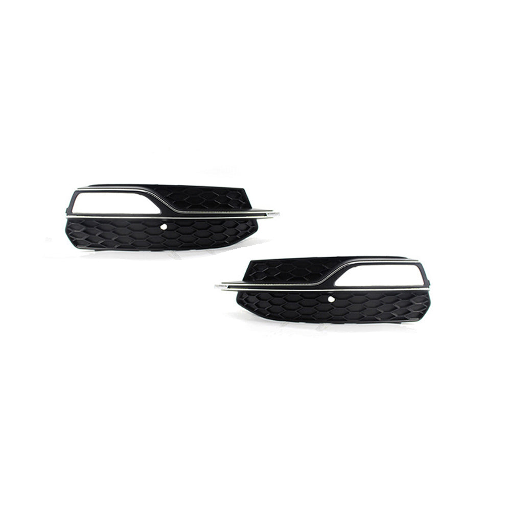 2013-2016 For Audi A3 S3 8V Front Bumper Down Grille Honeycomb Style Fog Light Grilles