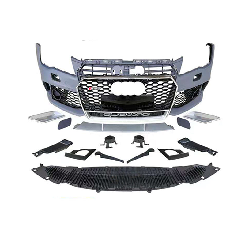 2008-2015 For A7/S7 C7 Upgrade To C7.5 RS7 Style Bumper With Honeycomb Grille