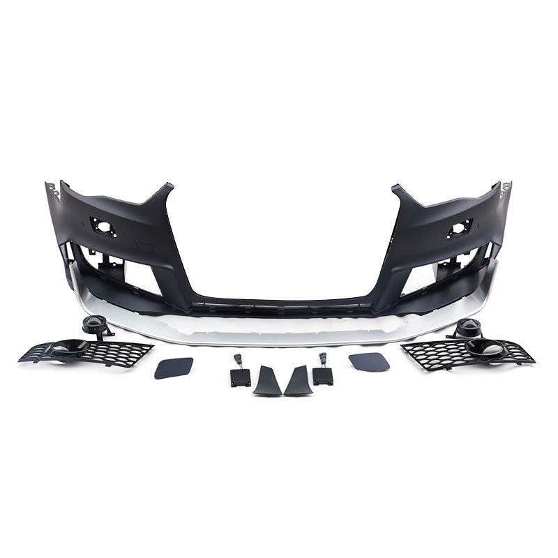 2013-2016 For A3/S3 8V Body Kits With Honeycomb Grille Front Lip Splitter | RS3 Bumper