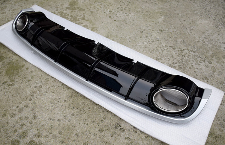 2012-2015 For Audi A6 S6 C7 Audi RS6 Style Rear Diffuser With Tailpipe