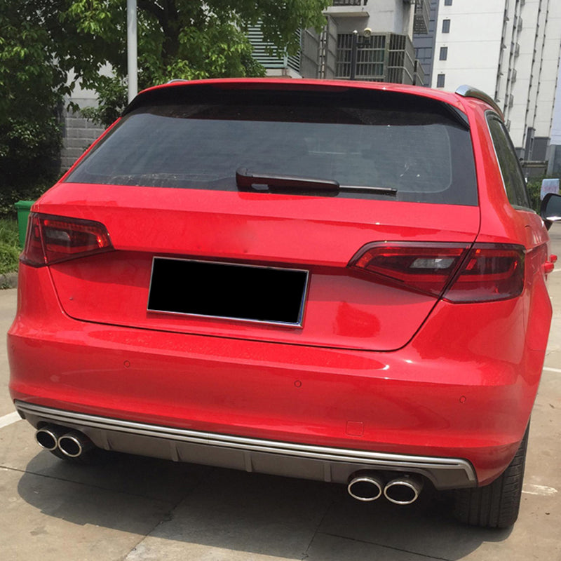 2013-2016 For Audi A3 S3 8V Non S-line rear diffuser and tailpipe