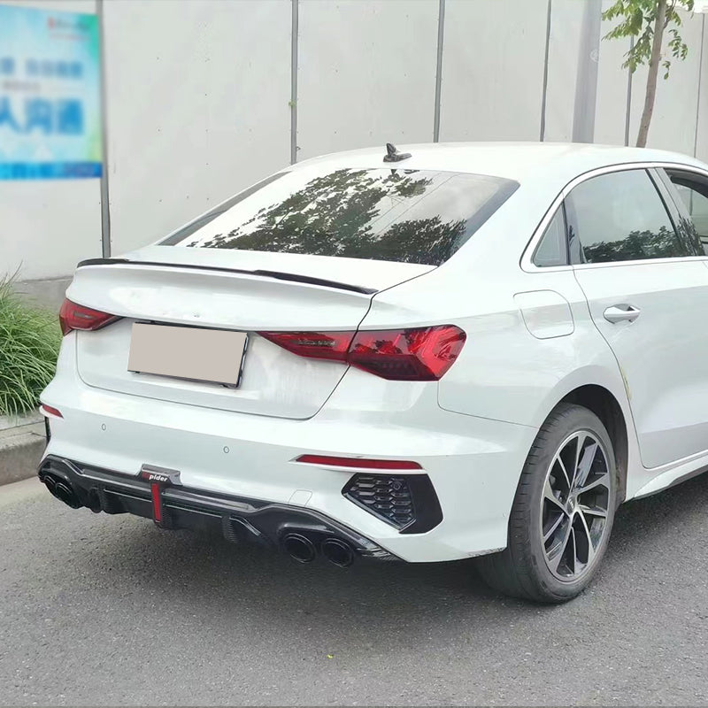 2020-2024 For Audi A3 S3 8Y S line Rear Diffuser With Tailpipe