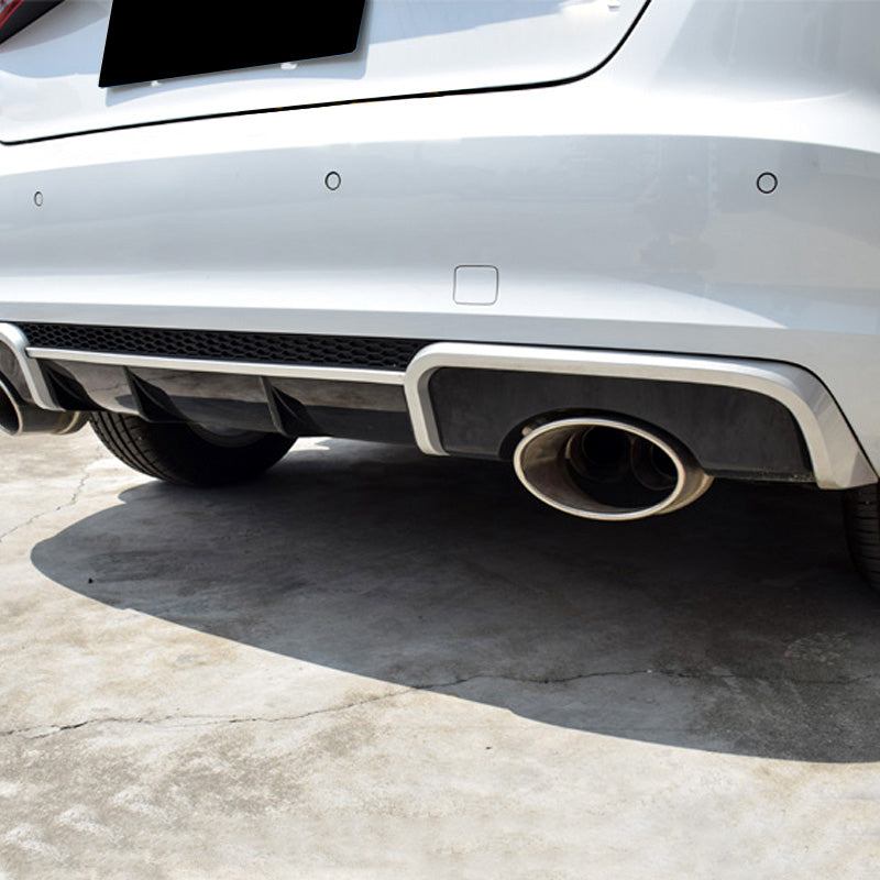 2013-2016 For Audi A3 S3 8V Non S-line rear diffuser and large dual tailpipe