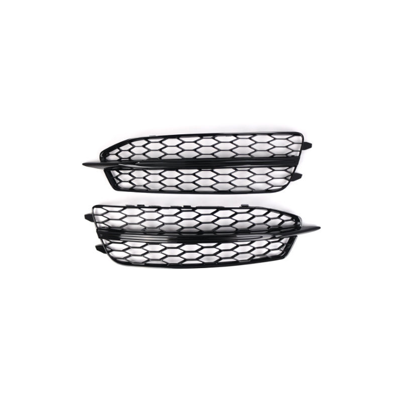 2012-2015 For Audi A6 S6 C7 Front Bumper Down Grille Honeycomb Style S Line Fog Light Grilles