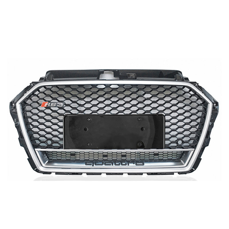 2017-2019 For Audi A3 S3 8V.5 RS3 Style Honeycomb Grille With Lower Mesh