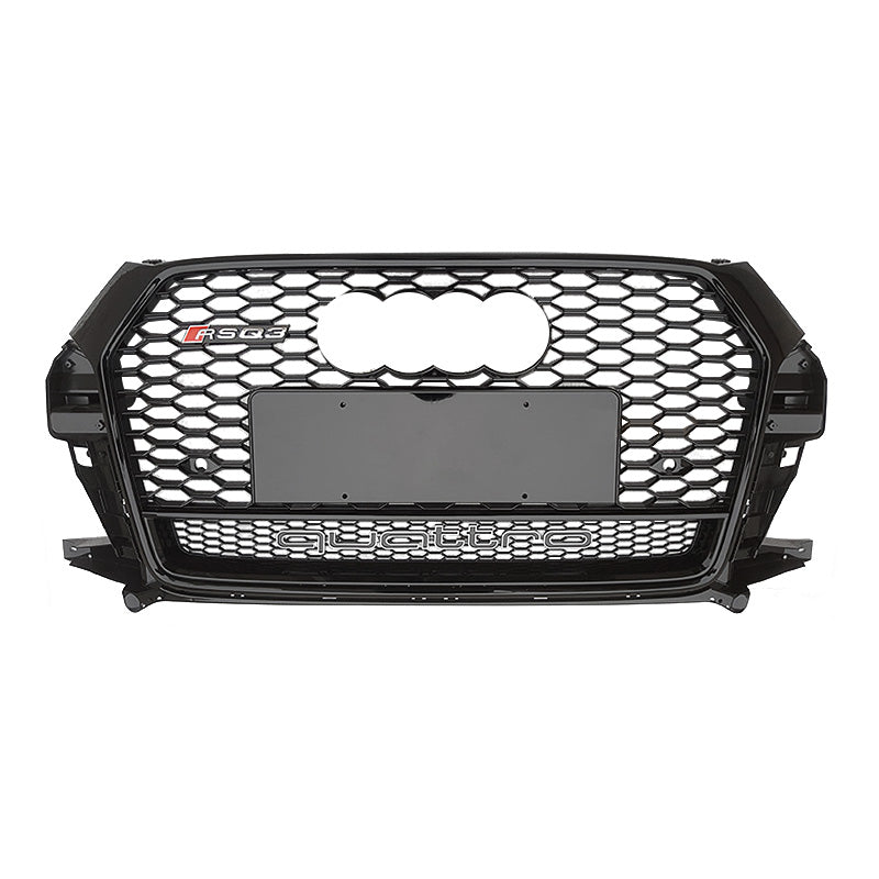 2016-2019 For Audi Q3 SQ3 8U.5 RSQ3 Style Honeycomb Grille With Lower Mesh