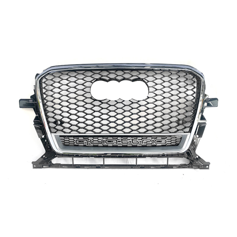 2013-2018 For Audi Q5 SQ5 8R.5/B8.5 RSQ5 Honeycomb Grille With Lower Mesh