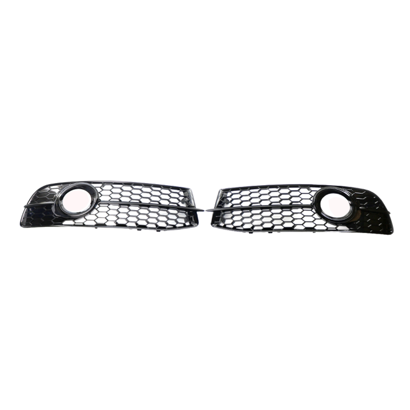2009-2011 For Audi A6 S6 C6 Front Bumper Down Grille Honeycomb Style Fog Light Grilles