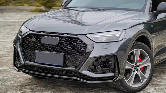 Unleash the Beast: Transform Your 2022-2025 Audi Q5/SQ5 B9.5 with an RSQ8-Style Front Bumper & Honeycomb Grille!