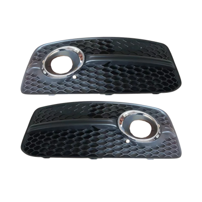 2009-2012 For Audi Q5 SQ5 8R/B8 Front Bumper Down Grille Honeycomb Style S line Fog Light Grilles