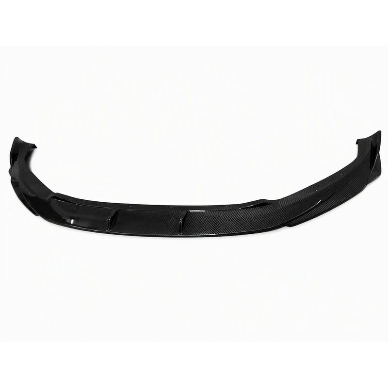 2015-2019 Audi TT RS TTS MK3 carbon fiber front lip splitter - product shot on white background