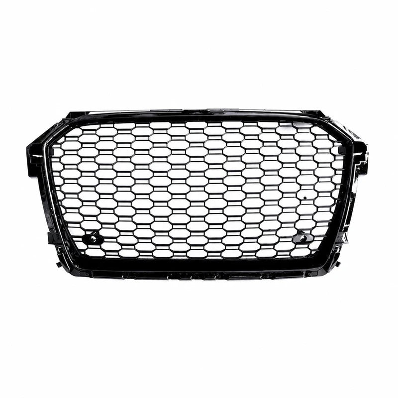 2016-2018 Audi A1 S1 RS1 Style honeycomb front grille - front view on white background