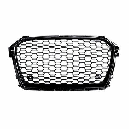 2016-2018 Audi A1 S1 RS1 Style honeycomb front grille - front view on white background