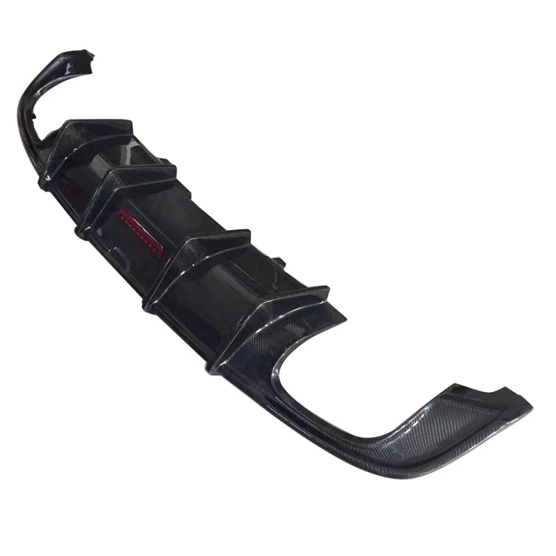 2017-2019 Audi A5 S5 B9 S5 Style carbon fiber rear diffuser - product shot on white background