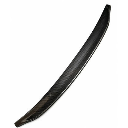 2012-2015 Audi A6 S6 C7 Ducktail Style carbon fiber trunk spoiler - product shot on white background