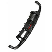 2009-2015 Audi A7 S7 C7 S Line Style carbon fiber rear diffuser with tailpipes - product shot on white background