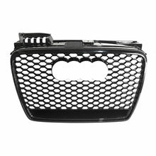 2005-2007 Audi A4 B7 RS4 Style honeycomb front grille - front view on white background