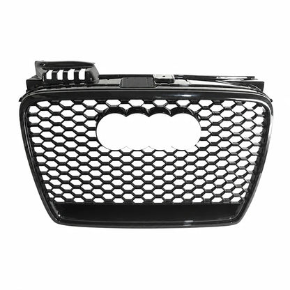 2005-2007 Audi A4 B7 RS4 Style honeycomb front grille - front view on white background