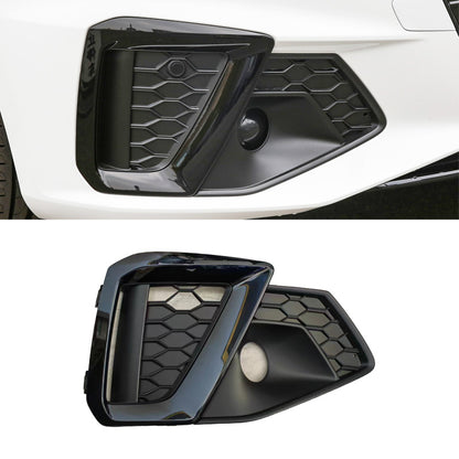 2020-2024 For Audi A4 S4 B9.5 Audi Front Bumper Down Grille Honeycomb Style S line Fog Light Grilles