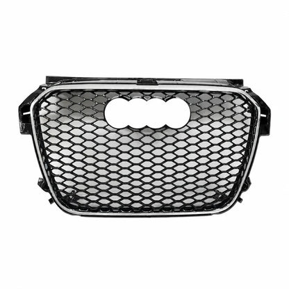 Audi A1 S1 RS1 Style honeycomb grille with chrome trim - front view
