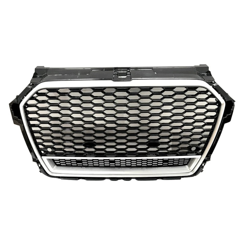 Audi A1 S1 honeycomb grille with silver lower trim - front view