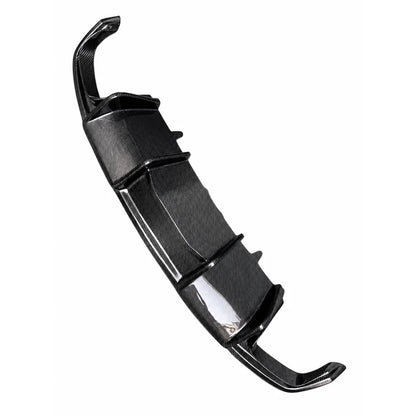 Audi A7 S7 S Line carbon fiber rear diffuser - product shot on white background