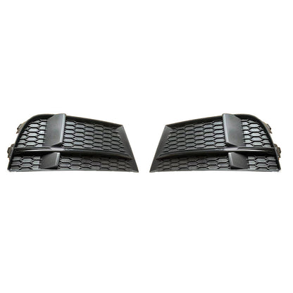 2017-2019 For Audi A3 S3 8V.5 Front Bumper Down Grille Honeycomb Style S line Fog Light Grilles