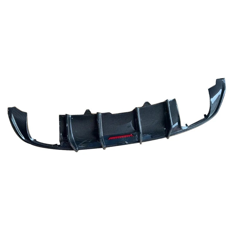 Audi A5 S5 carbon fiber rear diffuser - front view product shot