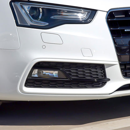 2012-2016 For Audi A5 S5 B8.5 Front Bumper Down Grille Honeycomb Style Fog Light Grilles