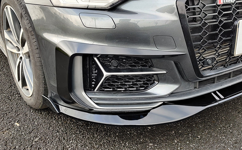 2019-2022 For Audi A6 S6 C8 Front Bumper Down Grille Honeycomb Style S Line Fog Light Grilles