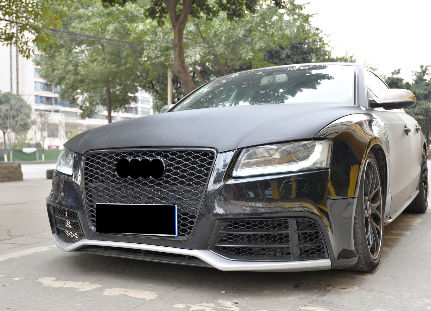 2009-2011 For Audi A5 S5 B8 RS5 Style Honeycomb Front Grille