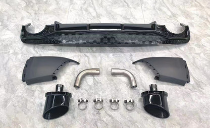 2019-2025 For Audi Q5 SQ5 B9 B9.5 To RSQ8 Style Rear Diffuser With Tailpipe