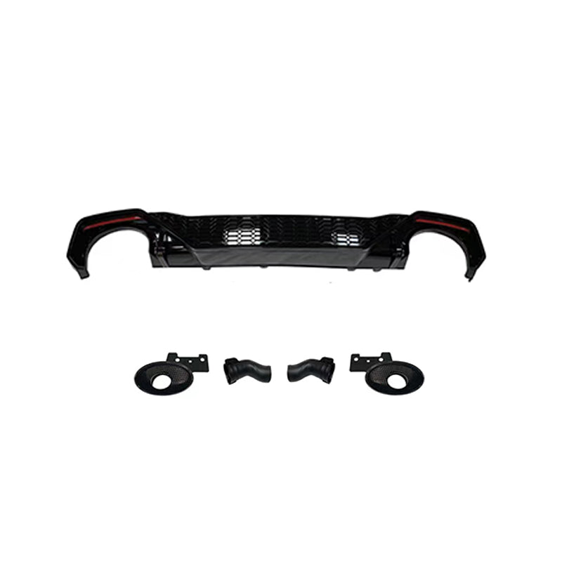 2019-2025 For Audi A7 S7 C8 Audi RS7 S7 Style A7 Rear Diffuser With Tailpipe