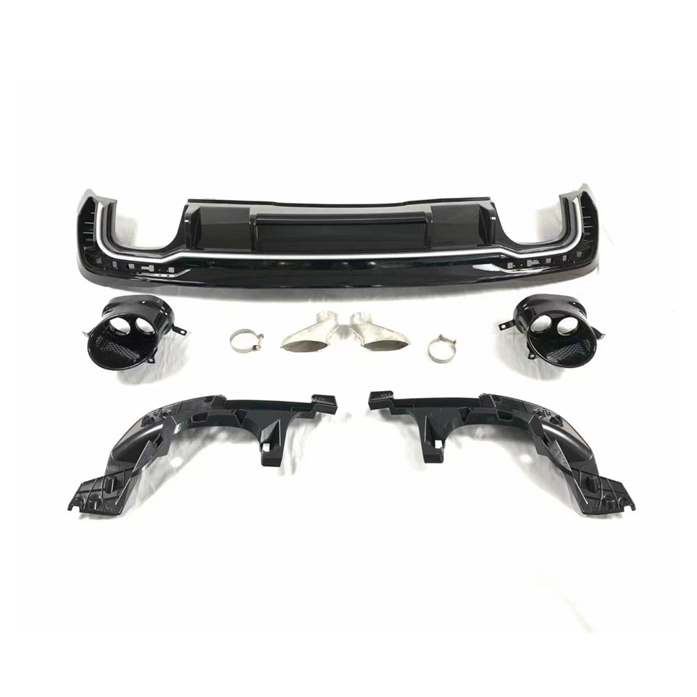 2020-2024 For Audi A4 S4 B9.5 Audi RS4 Style A4 Diffuser With Large Dual Tailpipe