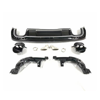 2020-2024 For Audi A4 S4 B9.5 Audi RS4 Style A4 Diffuser With Large Dual Tailpipe