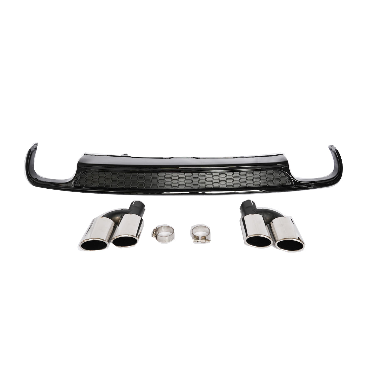 2012-2015 For Audi A6 S6 C7 Rear Diffuser With Tailpipe