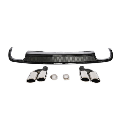 2012-2015 For Audi A6 S6 C7 Rear Diffuser With Tailpipe