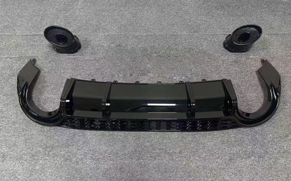 2020-2024 For Audi A3 S3 8Y S line rear diffuser and large dual tailpipe