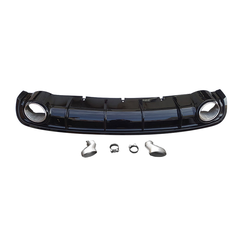 2012-2015 For Audi A6 S6 C7 Audi RS6 Style Rear Diffuser With Tailpipe