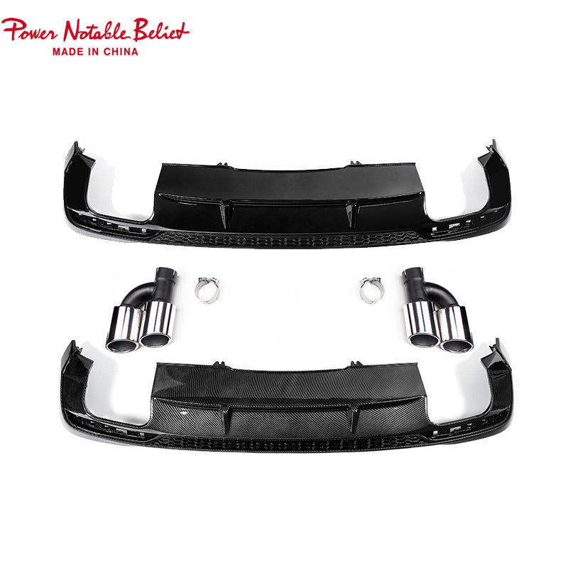 2020-2024 For Audi A4 S4 B9.5 Audi S4 Style A4 Diffuser With Tailpipe