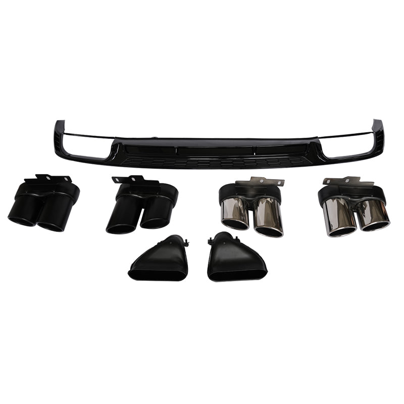 2019-2025 For Audi A6 S6 C8 C8.5 Rear Diffuser With Tailpipe