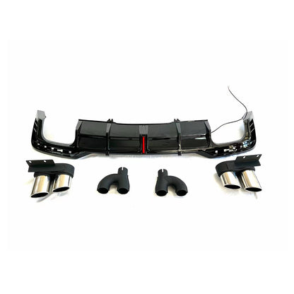2020-2024 For Audi A5 S5 B9.5 Audi S5 Style A5 diffuser with tailpipe