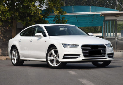 2016-2018 For Audi A7 S7 C7.5 Front Bumper Down Grille Honeycomb Style Fog Light Grilles