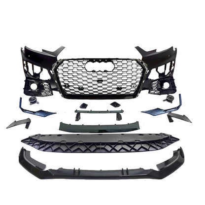 2017-2019 For A4/S4 B9 Body Kits With ACC & Honeycomb Grille Front Lip
