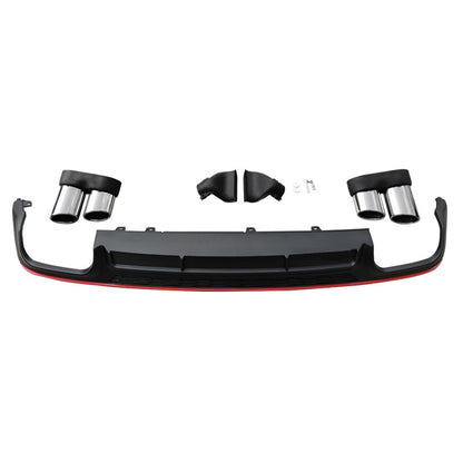 2019-2025 For Audi A6 S6 C8 C8.5 Rear Diffuser With Tailpipe