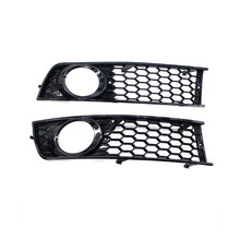 2001-2004 For Audi A4 S4 B6 Front Bumper Down Grille Honeycomb Style Honeycomb Fog Light Grilles