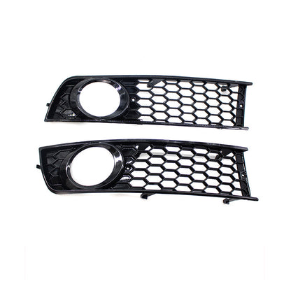 2001-2004 For Audi A4 S4 B6 Front Bumper Down Grille Honeycomb Style Honeycomb Fog Light Grilles
