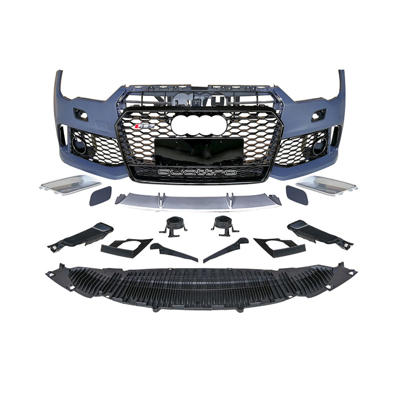2008-2015 For A7/S7 C7 Upgrade To C7.5 RS7 Style Bumper With Honeycomb Grille